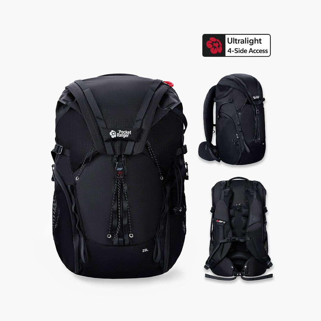 Pocket Ranger Elite ブラック 25L カメラバックパック