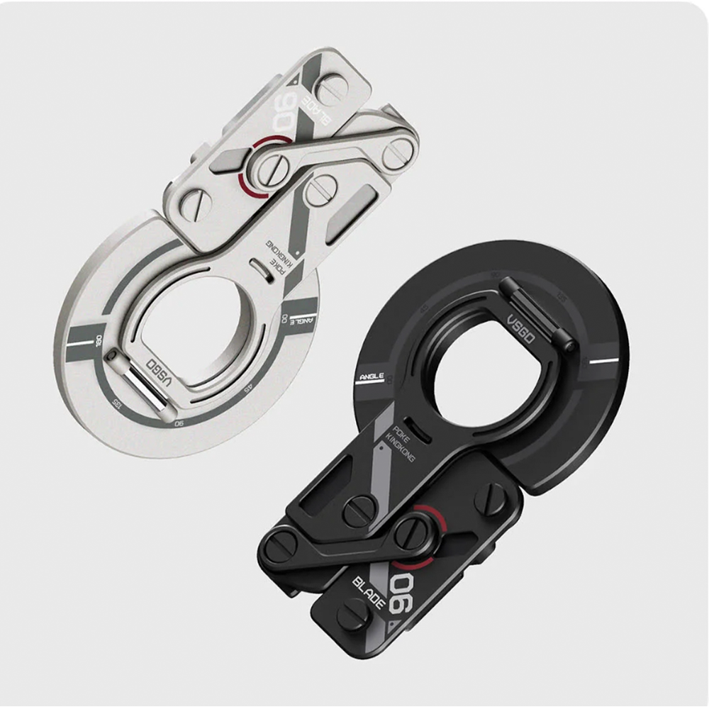 VSGO スマホスタンド MagSafe対応 開封カッター機能付き 360度回転 縦横置き メタルリング付き